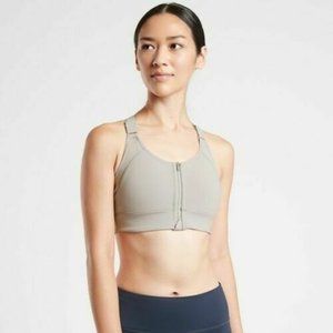 Athleta Empower Sports Bra in Pebble‎ Gray RARE S